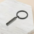 thumbnail image 4 of VONKY 2piece Personalized Key Chain – Fashionable Accessory For Couples Durable Stainless Steel Keychain Black, 4 of 6