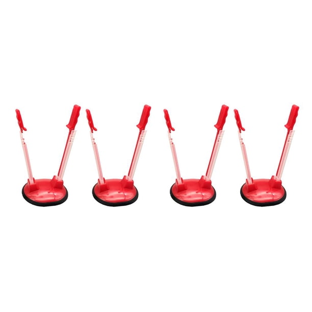 Billuyoard Paquete de 2 bolsas de preparación de alimentos, soporte ajustable antideslizante, plegable, lavable, bolsas para sándwich, soporte Rojo 2piezas