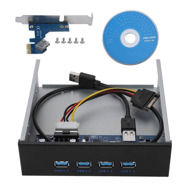 USB Front Panel CD ROM Driver Hub PCI-E to 4 Interfaces USB3.0