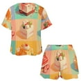 thumbnail image 3 of Cartoon Cake Pajama Set for Women 2 Piece Sleepwear Loungewear Short Sleeve, 3 of 7