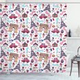 thumbnail image 1 of Ambesonne Paris Shower Curtain, Various City, 69"Wx75"L, Multicolor, 1 of 3