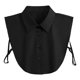 thumbnail image 1 of Cuello falso de mezclilla con solapa para mujer, fácil de abotonar, para camisas, suéteres, vestidos, chaquetas, accesorios de capas, 1 of 8
