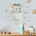 thumbnail image 4 of Wall Stickers under $5! Yrmaups Wall Stickers with Animals, Elephants Stars Background Wall Decal, Removable Wall Stickers for Living Room, Bedroom, DIY Wall Art forkidsRoom, 4 of 7