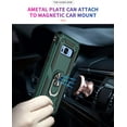 thumbnail image 2 of Samsung Galaxy S8 Phone Case, Extreme Protection Military Armor Dual Layer Protective Ring Kickstand Green, 2 of 13