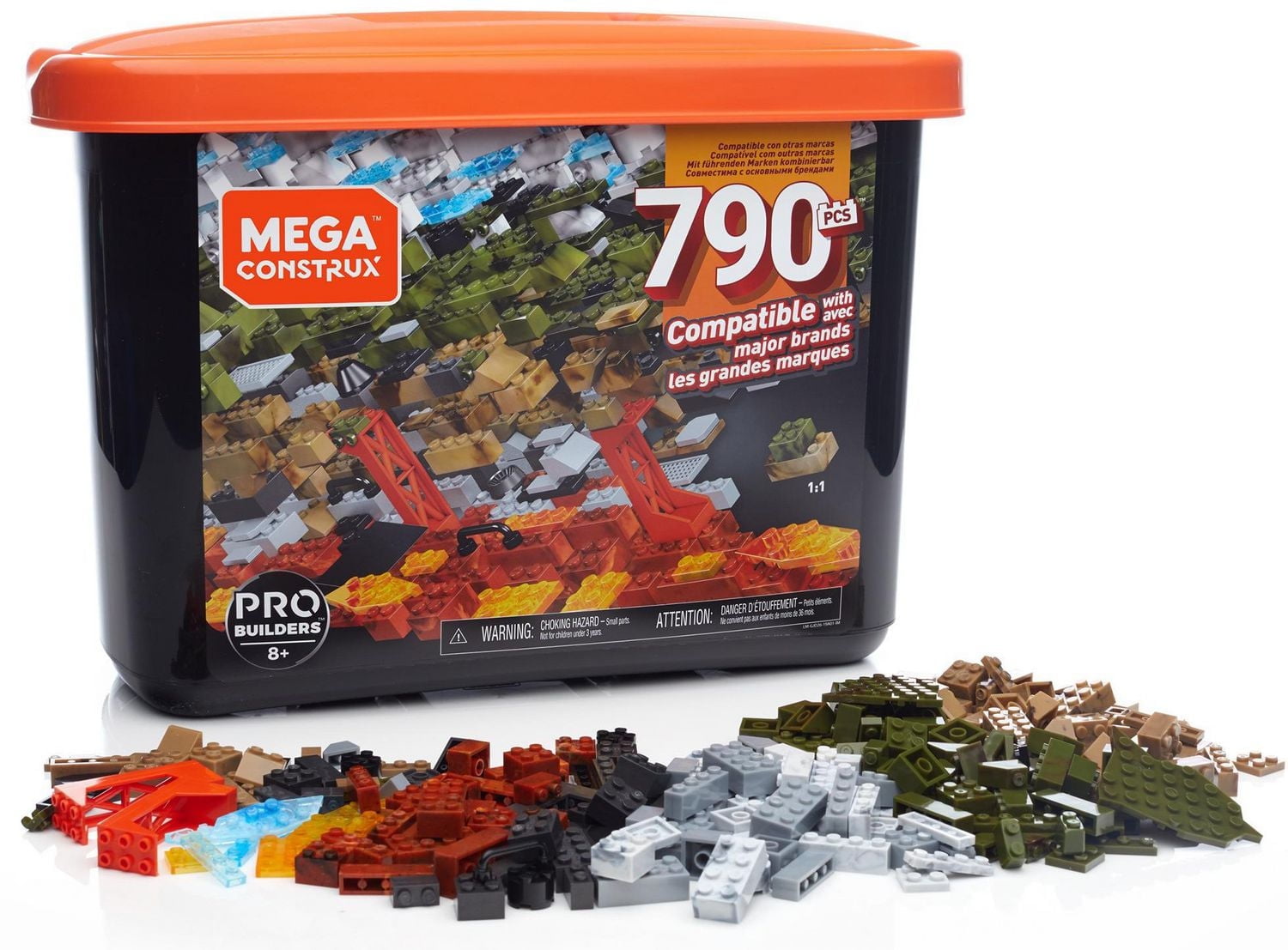 Mega Pro Builder Bulk Tub - 790 Pieces
