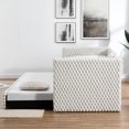 thumbnail image 6 of Twin Size Daybed with Trundle, Modern Corduroy Upholstered Pull-Point Sofa Daybed with Armrest and Backrest, No Box Spring Needed, Furniture for Bedroom, Guest Room, Beige, 6 of 9