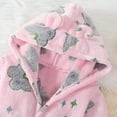 thumbnail image 5 of BLVB Kids Little Boys Girls Hooded Bathrobe Toddler Cozy Fleece Robe Pajamas Sleepwear for Lounging, 5 of 7