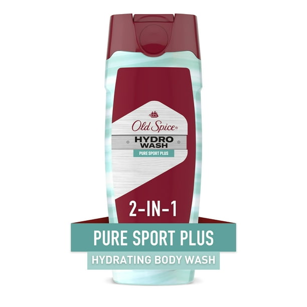 Old Spice Hydro Wash Body Wash Hardest Working Pure Sport Plus 16 fl