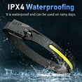 thumbnail image 5 of LED Headlamp, USB Rechargeable Headlamp With All Perspectives Induction And 230°Motion Sensor Headlamp Flashlight (3), 5 of 7
