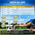 thumbnail image 5 of (6 pack) Vizari Club Soccer Ball for Youth & Adults | Sizes Mini, 3, 4, 5 | Perfect for Training & Matches - MADRID, 3, 5 of 7
