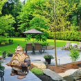 thumbnail image 4 of Estatua De Vikingo Victor Enano, Estatua De Jardín, Adornos En Miniatura Para La Decoración Del Césped Del Patio Del Hogar Serendint HA035604-00, 4 of 6
