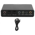 thumbnail image 1 of External Sound Card,Digital Playback Digital Recording Mode,Computer External Sound Card Audio Adapter for Karaoke, 1 of 7