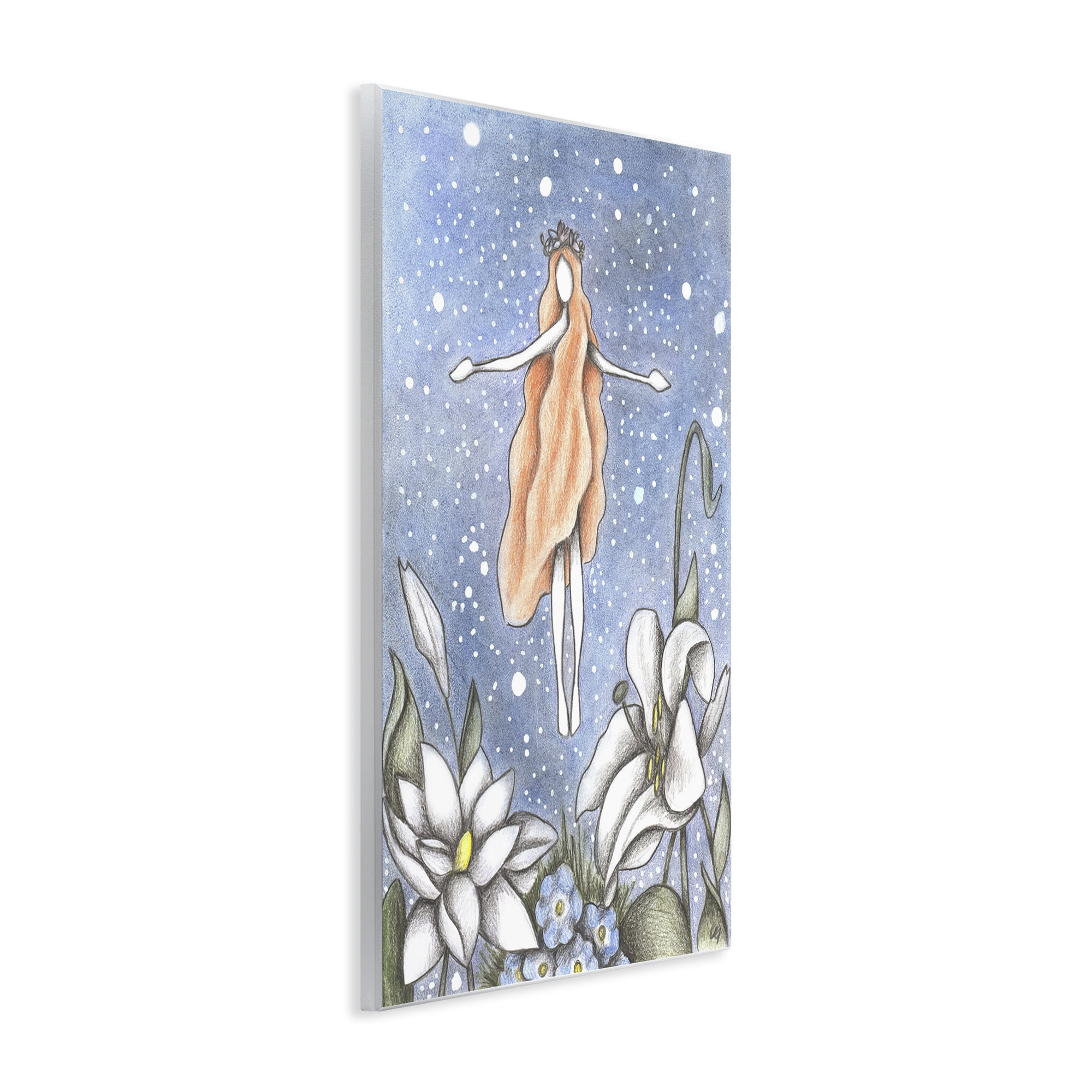 Mystical Garden Fairy Sparkle Wall Plaque Art, design by Cecilia Battaini