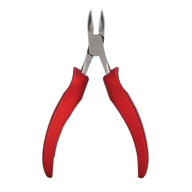 Recortador de pedicura, cortador de uñas de los pies de acero inoxidable, pinza para cutículas, alicate para cutículas, características mejoradas