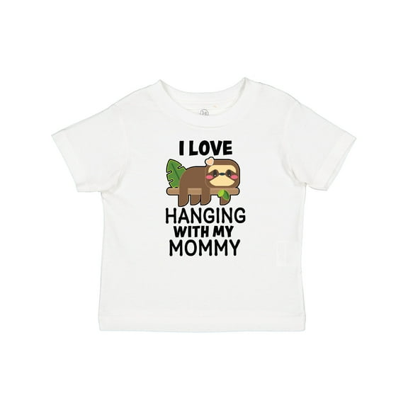 Inktastic I Love Hanging out with My Mommy with Sloth Boys or Girls Baby T-Shirt