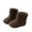 Brown, variant on Girls Floor Boots Warm Indoor Slippers Warm Bootie Sock Home Ankle High Boots Noiseless Flat Non-Slip Shoes Beige 26