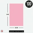 thumbnail image 6 of Pink Pastel Colored Menu Paper - 8.5" x 14" (Legal Size) - For Documents, Announcements, Menus Arts & Crafts | Bulk Pack of 100 Sheets, 6 of 6