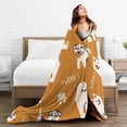 thumbnail image 5 of DouZhe Ultra-Soft Micro Fleece Lightweight Flannel Bed Blanket, Cute Dogs Doodle Paws Print Cozy Warm Throw Blankets, 60"x50", 5 of 7