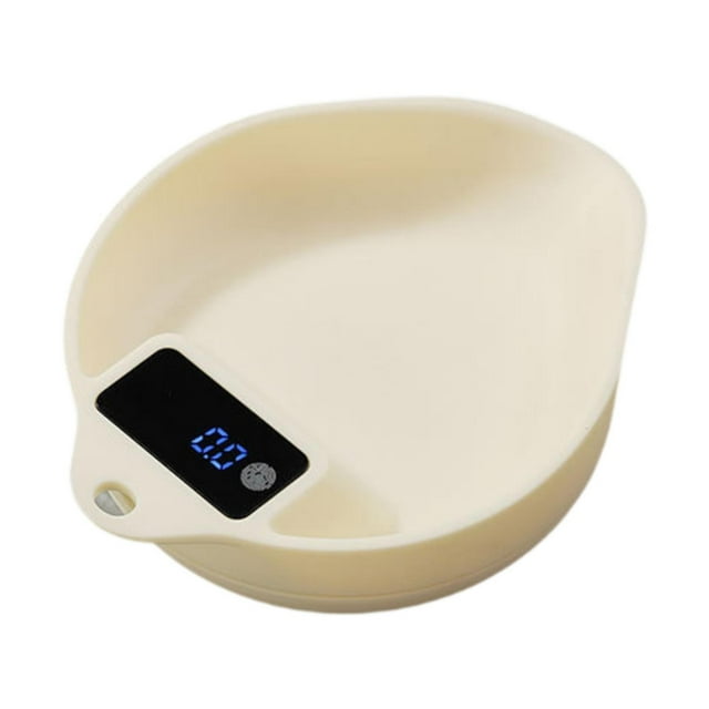Báscula portátil para granos de café, precisa, con base antideslizante, multifunción, herramienta de pesaje, báscula para cocina, hogar, cafeterías y Beige