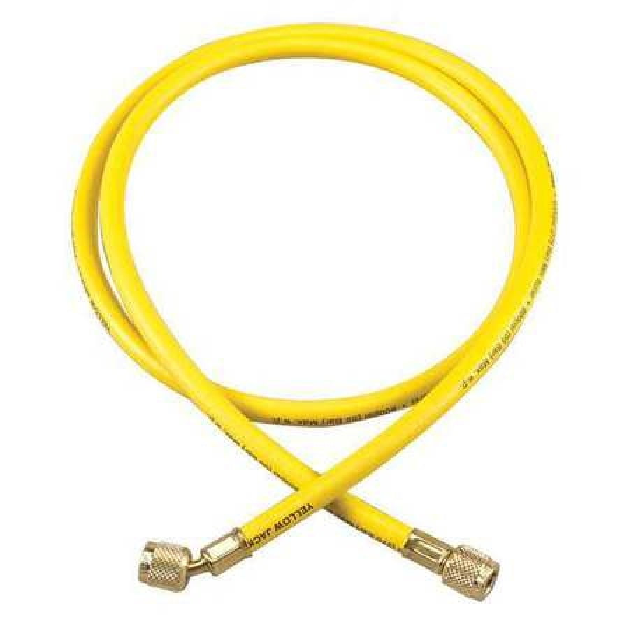YELLOW JACKET 21060 Charging/Vacuum Hose,60 In,Yellow