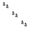 thumbnail image 2 of Qarigey 2 piezas mujeres hombres pendientes con forma geométrica pendiente ornamento aleación joyería citas fiesta decoraciones joyas negro Type1 NO1, 2 of 6