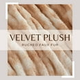 thumbnail image 4 of Great Bay Home Pink / Tan Faux Fur Reversible Throw Blanket for Couch or Chair, 50" x 60", 4 of 6
