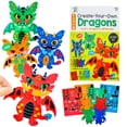 thumbnail image 1 of Kit de manualidades Foam Art para niños de 4 años o más, para crear tu propio dragón, para niños de más de 4 años, 1 of 7