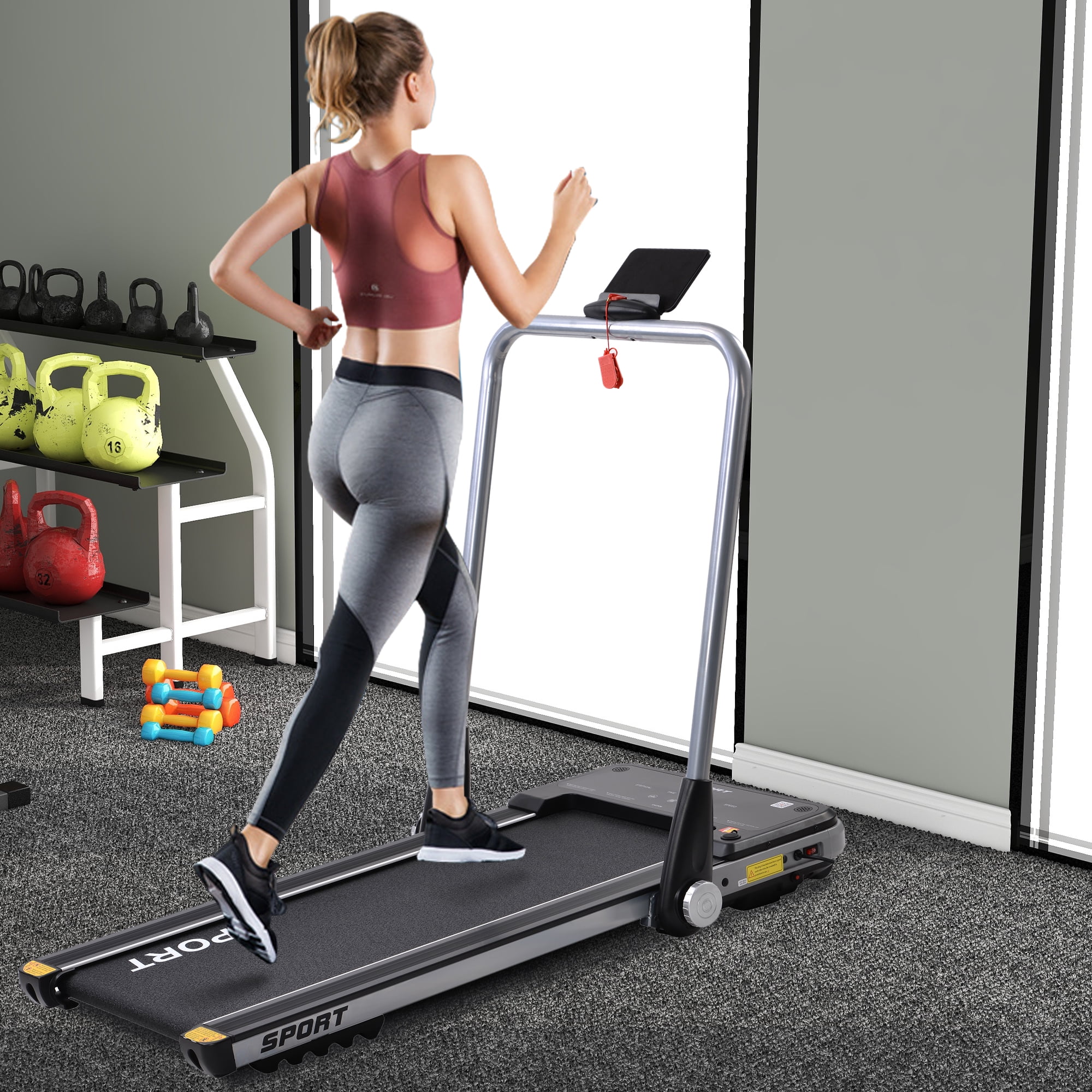 Details about   Electric Treadmill Running Machine Motorised Walking Foldable Treadmill 