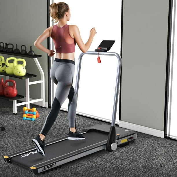 2.5HP Horizontally Foldable Electric Treadmill, Folding Treadmill