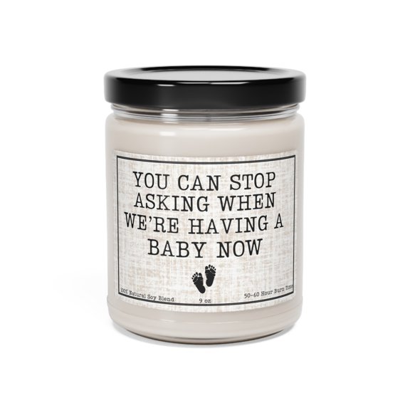 Funny Pregnancy Announcement, New Grandparent Gift, Pregnancy Baby Candle