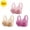 3pcs-Pink/Khaki/Purple, variant on GERsome Plus Size Supportive Bras for Women Full Coverage Womens Bras Comfortable Wireless Bras Mesh Breathable Everyday Bras Pack of 3 Assorted Color 2Red/Black XXXL