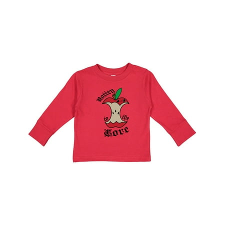 

Inktastic Rotten to the Core Gift Toddler Boy or Toddler Girl Long Sleeve T-Shirt