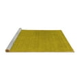 thumbnail image 2 of Ahgly Company Machine Washable Indoor Rectangle Abstract Yellow Contemporary Area Rugs, 2' x 4', 2 of 4