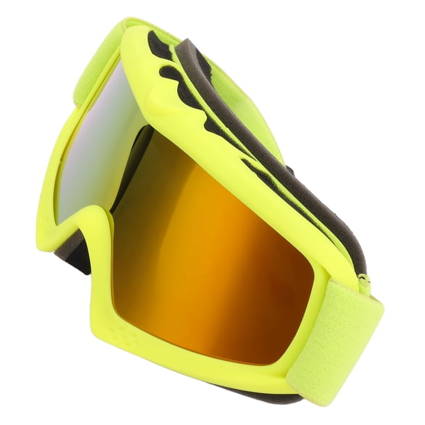 Snow Goggles, Over The Glasses Design HD Coating Lens Adjustable Kids Ski Goggles Shock Resistance Fog Proof For Boys For Riding ANGGREK Amarillo
