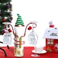 thumbnail image 3 of Festive Holiday Bottle and Glass Display Holder Elegant Wooden Storage Rack for Kitchen Countertop Bar, 3 of 5