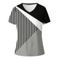 thumbnail image 4 of Giftesty Womens Summer Tops Women's Fashion Printing Casual V-Neck Short Sleeve Loose T-Shirt Tops, 4 of 4