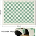 thumbnail image 2 of Office Chair Mat for Hardwood & Tile Floor,Boho Green Checkered 36"x48" Computer Chair Mat for Rolling Chairs Carpet, Under Desk Non Slip Gaming Rug, Low-Pile Rubber Backing Large Protector Mat, 2 of 6