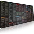 thumbnail image 1 of Excel Shortcut Keys Mouse Pad - Extended Large XL Cheat Sheet Gaming Mousepad | PC Office Spreadsheet Keyboard Mat |  Stitched Edge, 1 of 6
