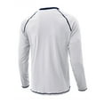 thumbnail image 2 of Hanerdun Men Casual T-Shirts Male Crew Neck Long Sleeve T-Shirt White M, 2 of 5