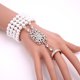 thumbnail image 1 of 1920s Flapper Pulsera Anillo Set Roaring 20s The Great Gatsby Cristales austriacos Pulsera de perlas de imitación TUNC Sencillez, 1 of 3