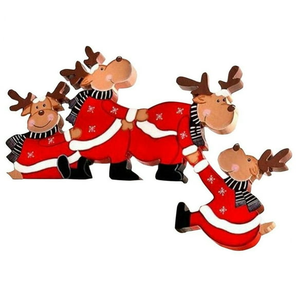 Christmas Door Corner Decoration– Festive Holiday Decoration– Unique Designs (Santa,  & More)– Indoor/Outdoor, Powder-Coated