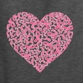 thumbnail image 5 of Wild Bobby, Pink Ribbon Heart, Breast Cancer Awareness, Unisex Graphic Hoodie Sweatshirt, Heather Black, Large, 5 of 5