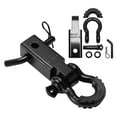 thumbnail image 3 of Colaxi Shackle Hitch Receiver Towing Kits Simple Using Attachments Portable Block Spare Parts with Hitch Pin for Trucks SUV Car Black, 3 of 8