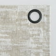 thumbnail image 5 of Sun Zero Parrish Distressed Grid Thermal Extreme 100% Blackout Grommet Curtain Panel In Stone, 5 of 9