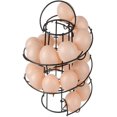 thumbnail image 2 of Porta huevos - Autosoporte Metal Line Organizador de almacenamiento de huevos para encimera de cocina - negro, 2 of 5