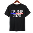thumbnail image 3 of Camisetas de manga corta con estampado de Trumpcamisetas sueltas unisex con cuello redondo (negro L) Likrtyny Para estrenar, 3 of 4