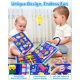 thumbnail image 4 of Juguete Montessori Busy Board Walenty para niños pequeños de 1 a 4 años con 24 actividades, 4 of 6