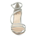 thumbnail image 6 of Journee Womens Bella Open Round Toe Block Heel Evening Dress Sandals, Widths Available, 6 of 9