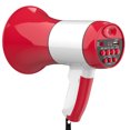 thumbnail image 1 of Jinsinto Loudspeaker Megaphone - Powerful and Lightweight - Siren, MP3 Player and Recorder - Rechargeable Battery and USB Charging Cable Included - Ideal for Groups, Parties and Profess, 1 of 5