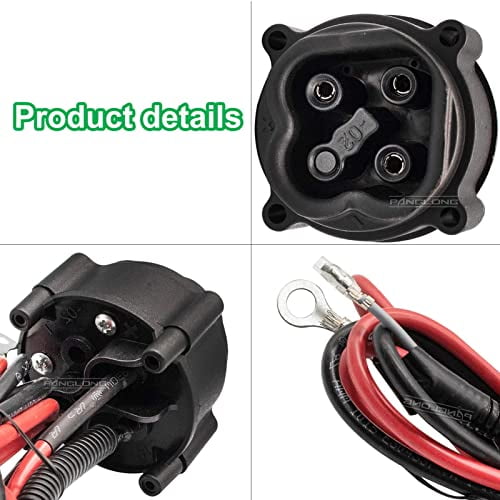 Panglong 48-Volt Charger Plug Receptacle, Yamaha Golf Cart 2008-2010,JW2-H6181-02-00